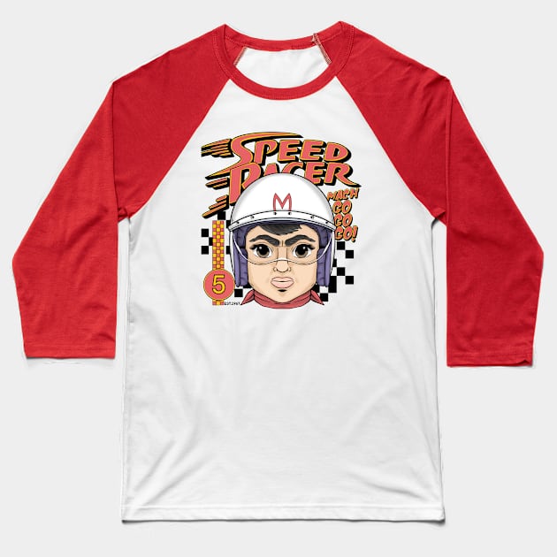 Speed racer Baseball T-Shirt by Devodavoda